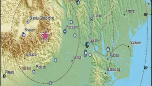ЗЕМЉОТРЕС ПОГОДИО РУМУНИЈУ: Потрес се осетио на дубини од 137,3 километра