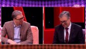 VUČIĆ SA DVOJNIKOM U AMI G SHOW: Pitanje o putevima otkrilo ko je imitator