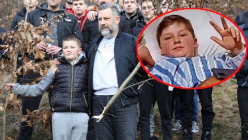 NE BOJE SE KURTIJEVOG TERORA: Stefan (12) i Miloš (21) iz Štrpca koji su ranjeni na današni dan ponovo otišli po badnjak (FOTO)