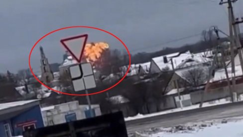 CRNE VESTI IZ BELGORODSKE OBLASTI: U padu ruskog aviona poginulo 76 osoba, nema preživelih (VIDEO)