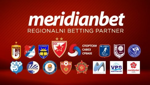 Регионални лидер у развоју спорта: Компанија Меридианбет највећи спонзор клубова и Савеза!