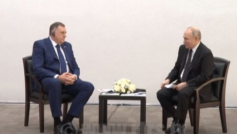 SASTALI SE PUTIN I DODIK: Evo šta je poručio ruski predsednik predsedniku Republike Srpske (VIDEO)