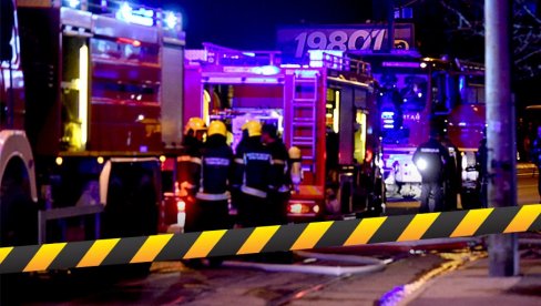 ПОНОВО ГОРИ КИНЕСКИ ТРЖНИ ЦЕНТАР У БЛОКУ 70: Ватрогасне екипе хитно изашле на терен