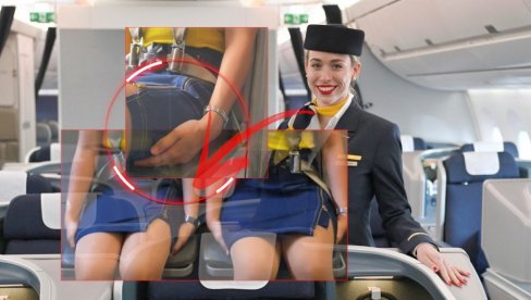 ТАКОЗВАНИ ПОЛОЖАЈ ОСЛОНАЦ: Зашто стјуардесе седе на рукама при полетању - многи су изненађени правим разлогом (ВИДЕО)