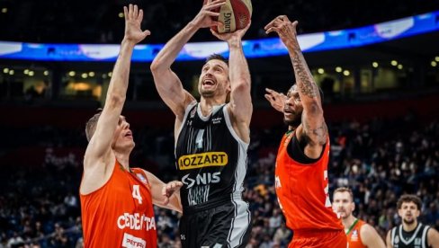 PARTIZAN POBEDIO, ALI KAKO! Istorijska utakmica ABA lige, crno-beli obarali rekorde, a strepeli za trijumf nad Cedevita Olimpijom