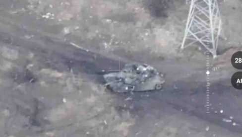 KRASNOPOLJ SMRT ZA AMERIČKE ABRAMSE: Pretvoren u staro gvožđe još jedan tenk Abrams M1A1 SA ukrajinskih snaga (VIDEO)