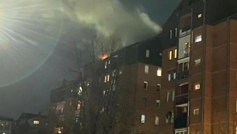 GORI ZGRADA NA KEJU: Požar u Čačku, veliki broj vatrogasaca na terenu (FOTO/VIDEO)
