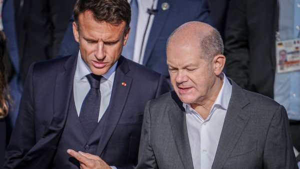 МАКРОН ПРОНАШАО РАМЕ ЗА ПЛАКАЊЕ: Шолц свакодневно теши француског председника СМС порукама