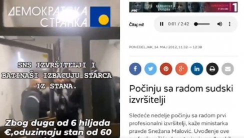 NEVEROVATNO: Demokratska stranka izvršitelje pripisuje Vučiću, a oni ih uveli 2012. godine (VIDEO)