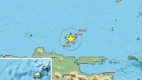 JAK ZEMLJOTRES U INDONEZIJI: Potres od 6,1 stepen probudio stanovnike, nije izdato upozorenje na cunami