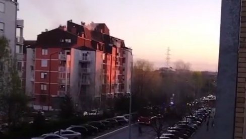 DETALJI POŽARA NA BEŽANIJSKOJ KOSI: Ima povređenih, sumnja se da je vatra buknula u ovom delu stana (VIDEO)