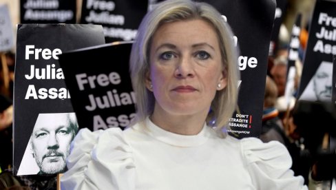 ЗАХАРОВА О СЛУЧАЈУ ЏУЛИЈАЈНА АСАНЖА: Британски правосудни систем претворио се у фарсу ЗАХАРОВА О СЛУЧАЈУ ЏУЛИЈАЈНА АСАНЖА: Британски правосудни систем претворио се у фарсу