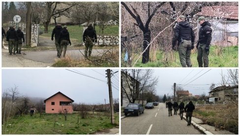 SELO PUSTO, NEMA ŽIVE DUŠE: Pripadnici žandarmerije češljaju Banjsko polje - Novosti u mestu u kojem je nestala mala Danka (FOTO/VIDEO)
