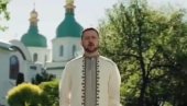 BOG NOSI UKRAJINSKU ZASTAVU NA RAMENU Bizarna poruka - Pogledajte čestitku Zelenskog za Vaskrs (VIDEO)