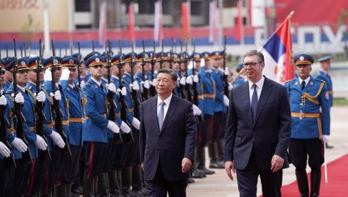 POČEO RAZGOVOR VUČIĆA I SIJA: Kineskom predsedniku priređen svečani doček u Palati Srbija (VIDEO)