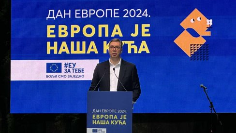 VUČIĆ NA SVEČANOSTI POVODOM DANA EVROPE: Hvala vam na mnogo čemu dobrom što ste doneli u našu zemlju (FOTO/VIDEO)