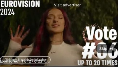 НИКАД НИСАМ ВИДЕО ОВО: Израел плаћа Јутјуб рекламе за свог представника на Евровизији (ФОТО)