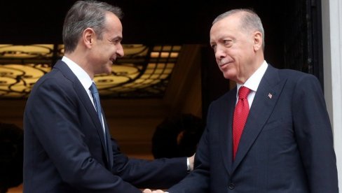 ЗА ДВЕ ЗЕМЉЕ КЉУЧНА ПРОМЕНА ПЕРСПЕКТИВЕ: Мицотакис и Ердоган састају се у Турској - Циљ да се одрже побољшани односи