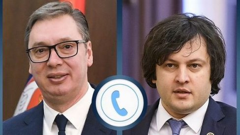 VUČIĆ RAZGOVARAO SA PREMIJEROM GRUZIJE: Zahvalnost na principijelnom stavu po pitanju teritorijalnog integriteta i suvereniteta Srbije