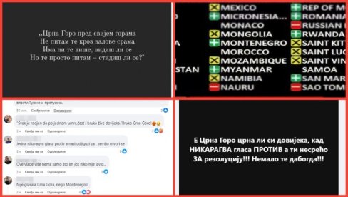 КОЛИКО ПЕЧЕ ОБРАЗ КАДА ИЗДАШ БРАТА? Црн(њ)а Гора гласала за резолуцију о Сребреници, народ бесан - Нижу се клетве, од прађедовске до Острога