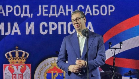 VUČIĆ SE OBRATIO NA SVESRPSKOM SABORU: Duh slobode širi se svetom