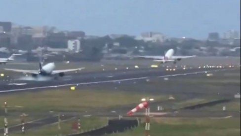 KATASTROFA IZBEGNUTA PUKOM SREĆOM: Avion sleće na pistu dok drugi poleće u isto vreme, pokrenuta istraga (VIDEO)