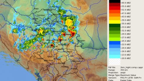 NALOG ŠTABA ZA VANREDNE SITUACIJE: U Paraćinu preventivne mere zbog crvenog meteoalarma