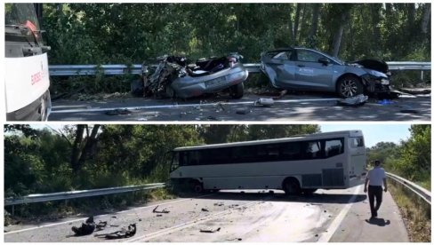 СТРАВИЧНИ СУДАР У ГРЧКОЈ: Четворо мртвих у удесу аутобуса и аутомобила (ВИДЕО)