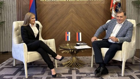 SRBIJA I SRPSKA JEDNA PORODICA: U Banjaluci održan sastanak Predsednika RS i ministarke Milice Đurđević Stamenkovski