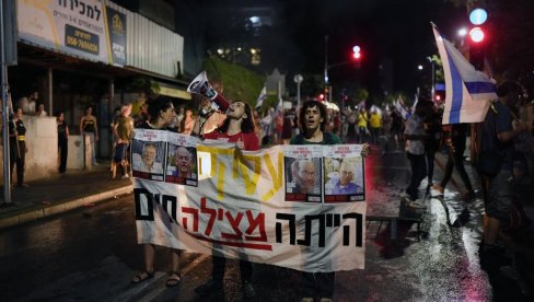 DEMONSTRANTI PRED VRATIMA NETANJAHUA: Na ulicama Jerusalima ponovo masovni protesti protiv izraelske vlade