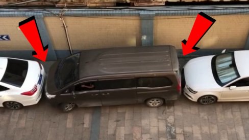 DA NIJE TESNO? Nikakav problem kad je majstor za volanom! Snimak ostavio ljude u neverici (VIDEO)