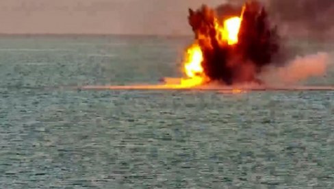 POGLEDAJTE – NAPAD UKRAJINSKIH DRONOVA: Ruska mornarica uništava sva bespilotna plovila (VIDEO)