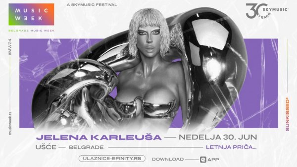 ЈЕЛЕНА КАРЛЕУША СТИЖЕ НА УШЋЕ! Фестивал Belgrade Music Week најавио СПЕКТАКЛ