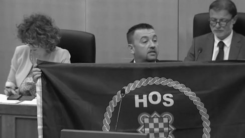BESRAMNA HRVATSKA: Poslanik u Saboru razvio ustašku zastavu (VIDEO)