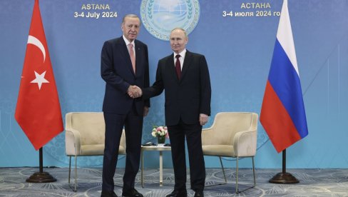 PUTIN I ERDOGAN RAZGOVARALI U ASTANI: Dva lidera žele unapređenje saradnje i razmenu od 100 milijardi dolara