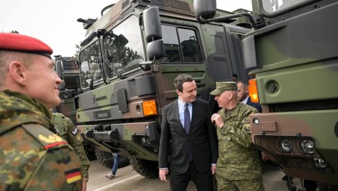 КУРТИ ПОНОВО ПОЗИВА НАТО ДА ИХ БРАНИ ОД БЕОГРАДА: Премијер лажне државе износи измишљотине, док јача буџет војске коју не би смео да има