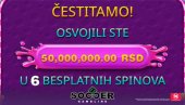 NAJVEĆA ISPLATA U SRBIJI! SOCCERBET isplatio 50.000.000 dinara