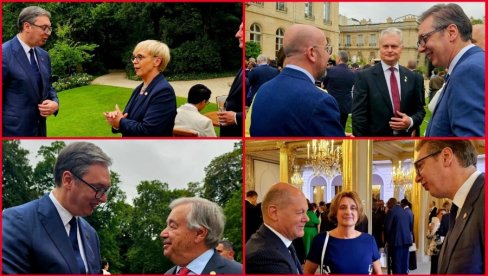 SVI IMAMO ZAJEDNIČKU ŽELJU... Vučić razgovarao sa brojnim evropskim i svetskim zvaničnicima u Parizu (FOTO)