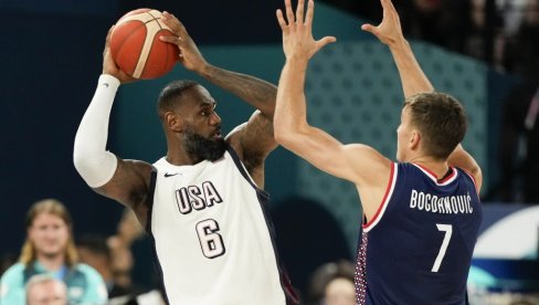 ŠTA HOĆEŠ, BRE? Bogdan Bogdanović imao šta da poruči kralju, Lebron DŽejms ovo nije očekivao od kapitena Srbije (VIDEO)