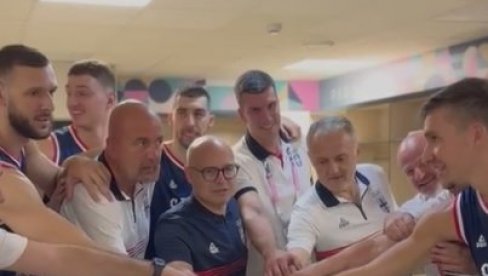 IZA KULISA: Pogledajte scenu iz svlačionice košarkaša Srbije posle osvajanja olimpijske bronze (VIDEO)