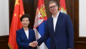 VUČIĆ SA VISOKOM KINESKOM ZVANIČNICOM: Prenela mu srdačne pozdrave od predsednika Sija (FOTO)