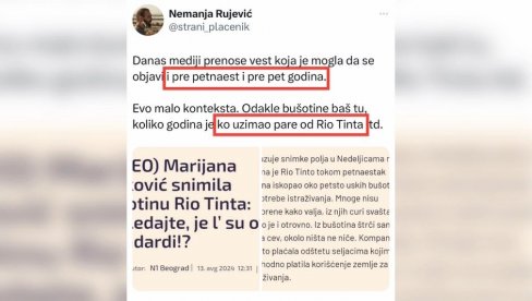 OPOZICIONI NOVINAR RASKRINKAO LAŽ ŠOLAKOVIH MEDIJA: Bušotina Rio Tinta je iz vremena Đilasove vlasti! Ko je tad uzimao pare od te kompanije?