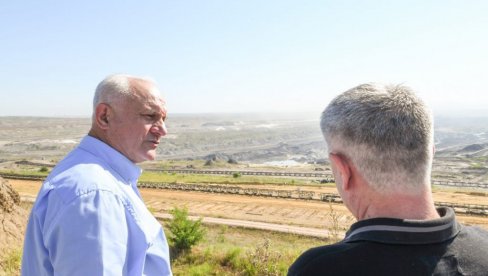 DUŠAN ŽIVKOVIĆ , GENERALNI DIREKTOR EPS AD, U RB KOLUBARA: Bezbedna proizvodnja uglja uprkos visokim temperaturama (FOTO)