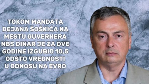 БРОЈКЕ ПОКАЗУЈУ: Нико није био погубнији по српску економију од Дејана Шошкића! (ВИДЕО)