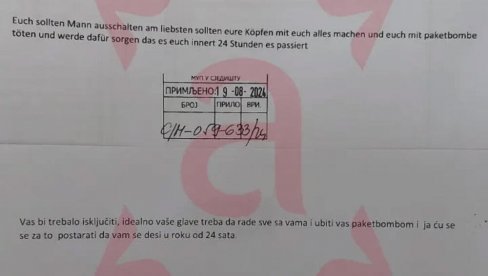 ПОБИЋУ ВАС БОМБОМ, ОБЕЗГЛАВИЋУ ВАС: Терористичке претње на немачком упућене Влади Српске