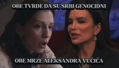 OBE TVRDE DA SU SRBI GENOCIDNI I OBE MRZE VUČIĆA: Pogledajte zašto je Marinika Tepić podržala Severinu (VIDEO)