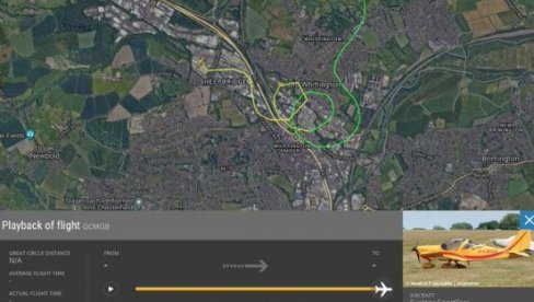 SRUŠIO SE AVION U BRITANIJI: Policija zatvorila ulice, hitna pomoć na terenu (FOTO)