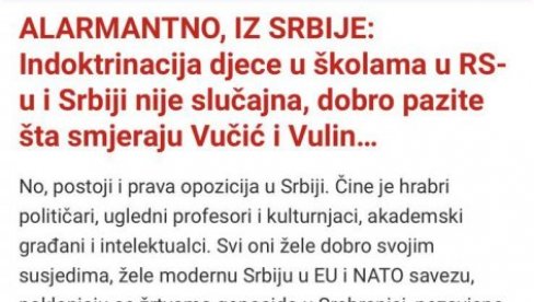 Narode Srbije, dovoljno je pogledati najvažnije vesti na islamističkom portalu Slobodna Bosna i sve je jasno!