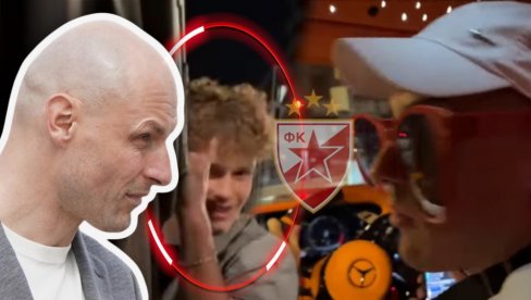 NOĆ PRED DERBI: Visio na kolima Bake Praseta dok je vozio kroz centar BG-a - as Zvezde i sin fudbalske legende (VIDEO)