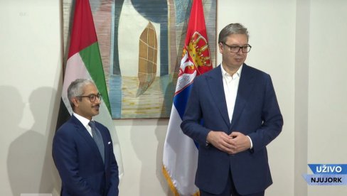 ORDEN SRPSKE ZASTAVE DRUGOG STEPENA: Vučić odlikovao stalnog predstavnika UAE pri UN